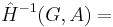 \hat H^{-1}(G,A)=