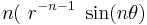  n(~r^{-n-1}~\sin(n\theta) \,