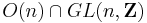 O(n) \cap GL(n,\mathbf{Z})