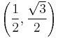 \left(\frac{1}{2},\frac{\sqrt{3}}{2}\right)