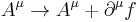 A^\mu\to A^\mu%2B\partial^\mu f