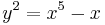 y^2=x^5-x