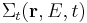 \Sigma_t(\mathbf{r},E,t)