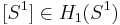 [S^1]\in H_1(S^1)