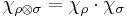 \chi_{\rho \otimes \sigma} = \chi_\rho \cdot \chi_\sigma