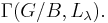 \Gamma(G/B,L_\lambda).\ 