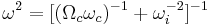 \omega^2=[(\Omega_c\omega_c)^{-1}%2B\omega_i^{-2}]^{-1}