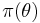 \pi(\theta)\,\!