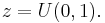 
\displaystyle z = U(0,1).
