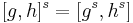 [g,h]^s = [g^s,h^s]