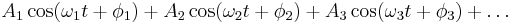 A_1 \cos(\omega_1 t%2B\phi_1)%2BA_2 \cos(\omega_2 t%2B\phi_2)%2BA_3 \cos(\omega_3 t%2B\phi_3)%2B\ldots