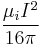 \frac{\mu_i I^2}{16 \pi}