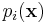 p_i(\mathbf{x})