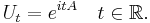  U_t = e^{i t A} \quad t \in \mathbb{R}. 