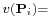 \scriptstyle v({\mathbf P}_i) = 