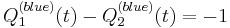 
Q_1^{(blue)}(t) - Q_2^{(blue)}(t) = -1
