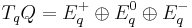 T_qQ = E_q^%2B \oplus E_q^0 \oplus E_q^-