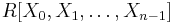 R[X_{0},X_{1},\ldots,X_{n-1}]\,