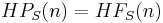 HP_S(n)=HF_S(n)