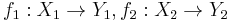 f_1:X_1\to Y_1, f_2:X_2\to Y_2