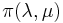 \pi(\lambda, \mu )