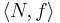 \left \langle N,f \right \rangle 