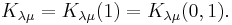 K_{\lambda\mu}= K_{\lambda\mu}(1)=K_{\lambda\mu}(0,1). 