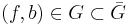 (f,b) \in G \subset \bar{G}