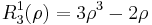  R^1_3(\rho) = 3\rho^3 - 2\rho \, 