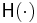 \mathsf{H}(\cdot)