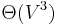 \Theta(V^3)