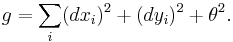 g=\sum_i (dx_i)^2%2B(dy_i)^2%2B\theta^2.