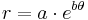 r=a\cdot e^{b\theta}