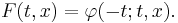 F(t,x)=\varphi(-t;t,x).