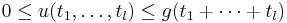 0\leq u(t_1, \ldots, t_l) \leq g(t_1 %2B \cdots %2B t_l)