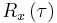 R_x\left(\tau \right)