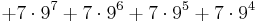 %2B 7 \cdot 9^7 %2B 7 \cdot 9^6 %2B 7 \cdot 9^5 %2B 7 \cdot 9^4 