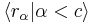  \langle r_{\alpha} | \alpha < c \rangle 