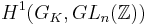 H^1(G_K, GL_n(\mathbb{Z}))