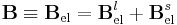 \mathbf{B} \equiv \mathbf{B}_\text{el} = \mathbf{B}_\text{el}^l %2B \mathbf{B}_\text{el}^s