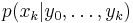 p(x_k|y_0,\ldots,y_k)