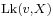 \scriptstyle\operatorname{Lk}(v,X)