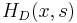 H_{D}(x,s)