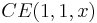 CE(1,1,x)