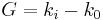 G=k_{i}-k_{0}