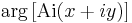 \mathrm{arg} \left[ \mathrm{Ai} ( x %2B iy) \right] \, 