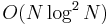 O(N \log^2 N)