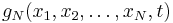 g_N(x_1, x_2, \dots, x_N, t)