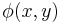 \phi (x,y)