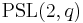 \operatorname{PSL}(2,q)